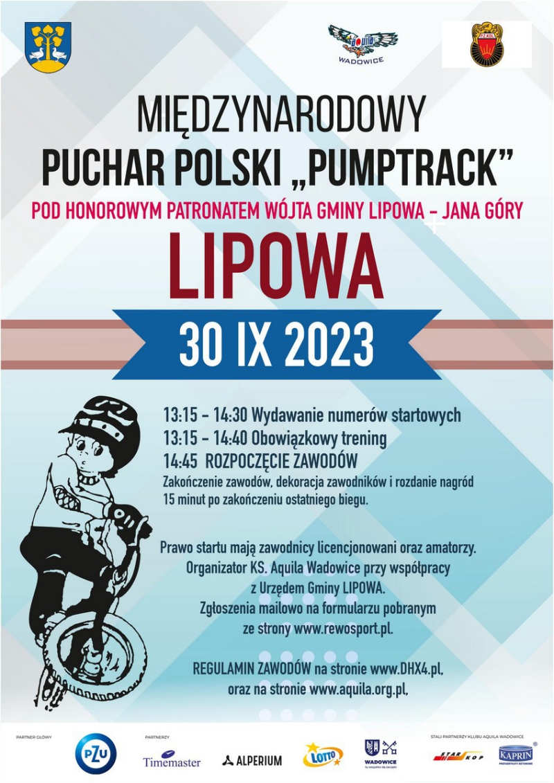 Międzynarodowy Puchar Polski w Pumptracku w naszej gminie!