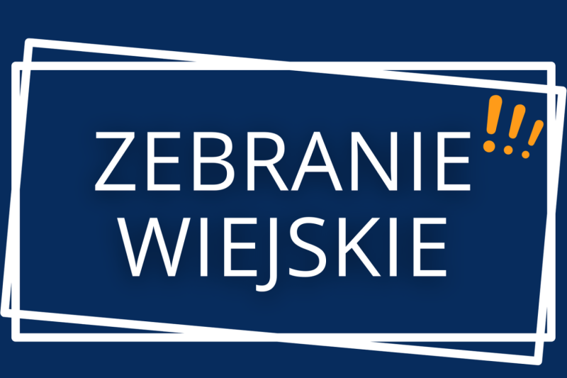 Terminy zebrań wiejskich