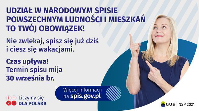 Apel do Mieszkańców Gminy Lipowa w sprawie Narodowego Spisu Powszechnego Ludności i Mieszkań 2021